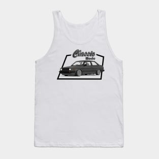 Car sedan in classic mode black Tank Top